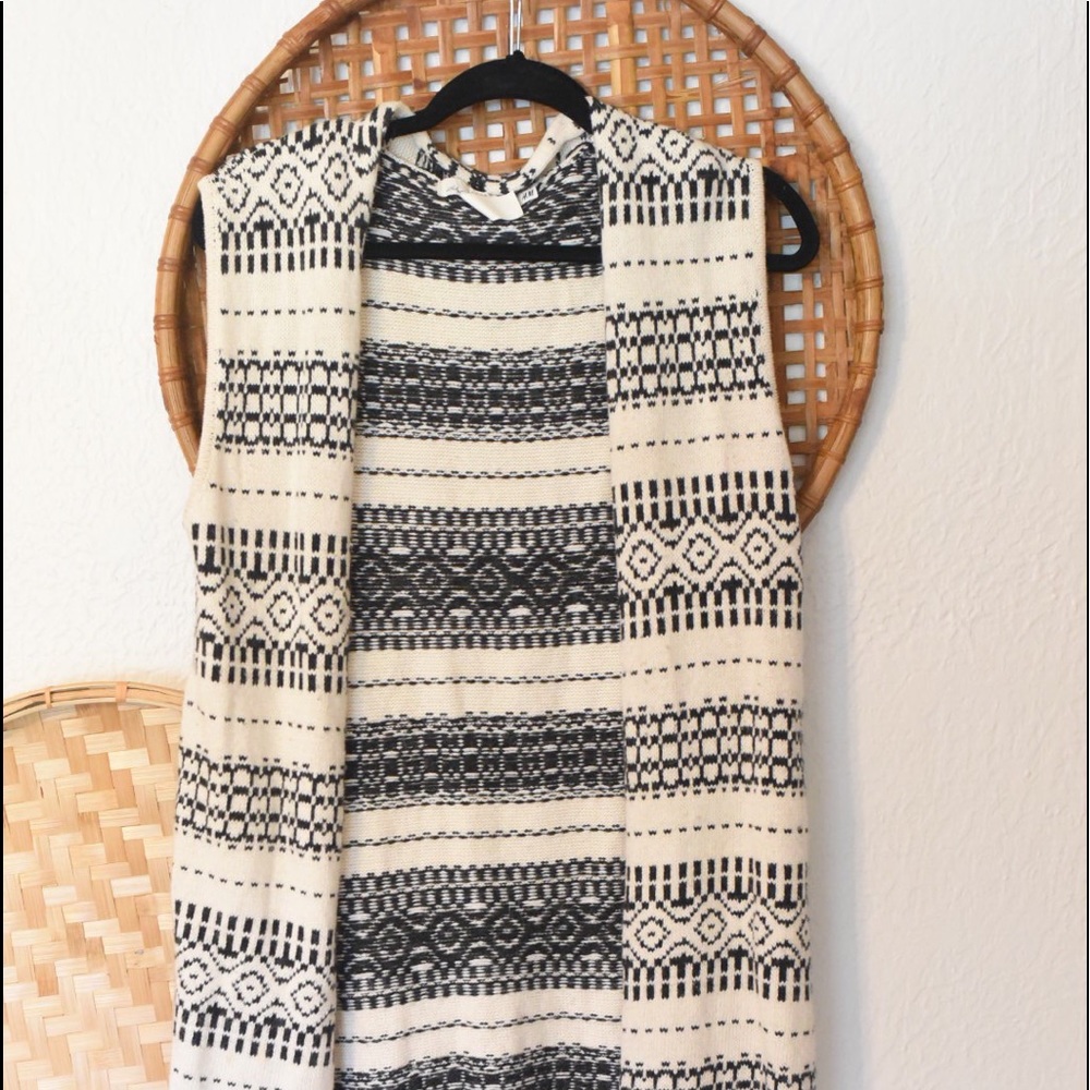 H & M• sweater fringe vest